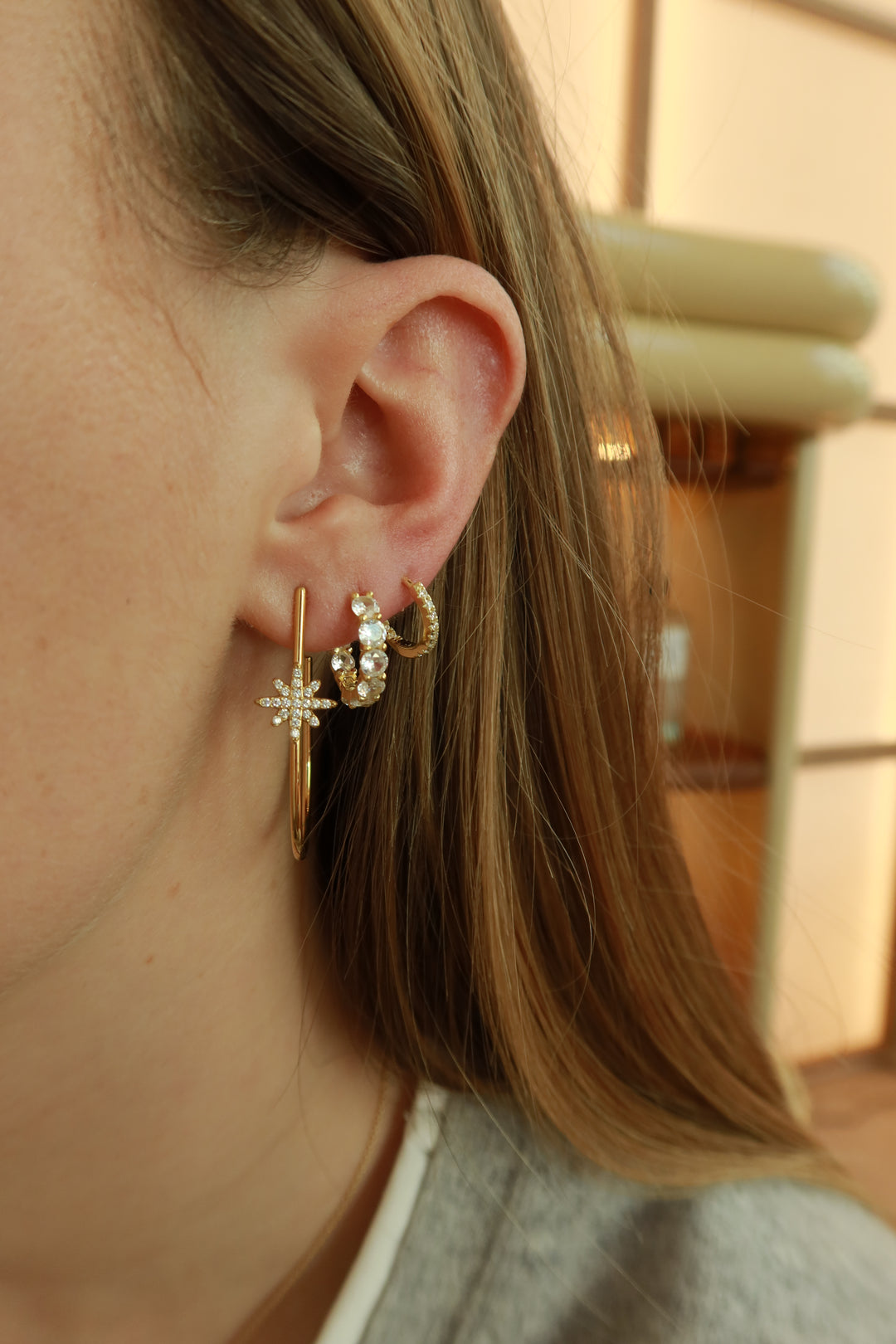 HALF OVAL STARRY SET