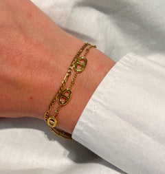 Charly Double Chain Bracelet