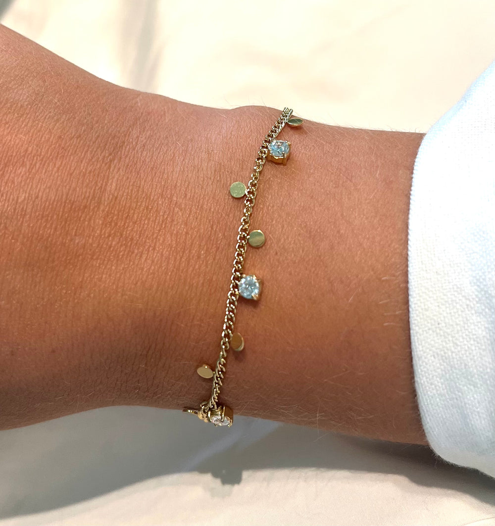 Triple Diamond Dots Bracelet