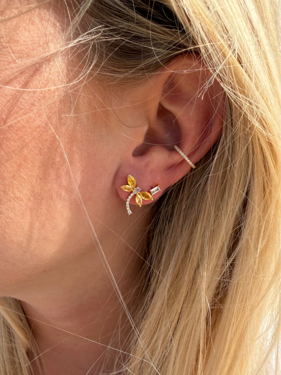 CELESTE DRAGONFLY EARSTUD