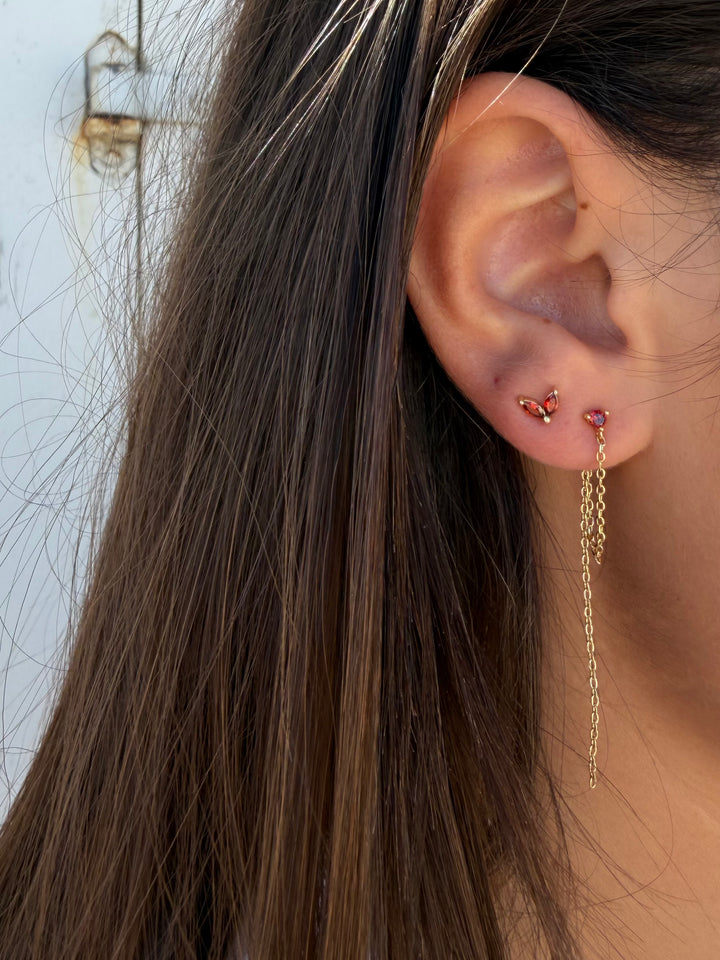 BUTTERFLY BORDEAUX EARSTUD