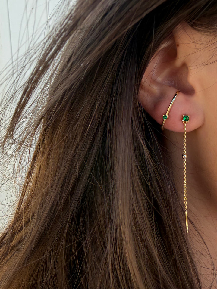 LONG ELEGANT GREEN DOT CHAIN