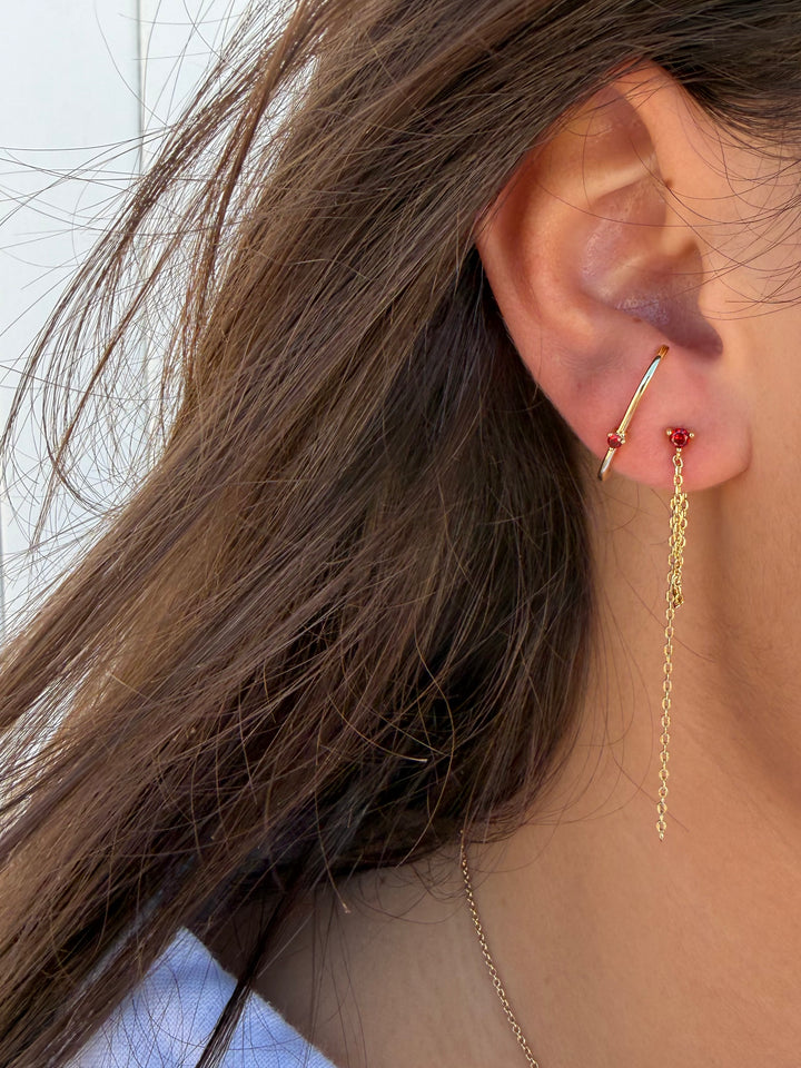 OVER BOW BORDEAUX EARSTUD
