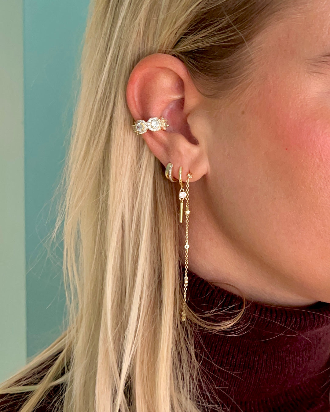 Round Zirconia Earcuff