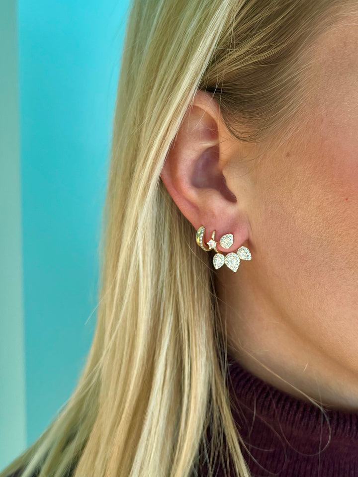 Triple Pear Shaped Earring