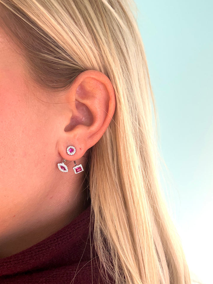 Triple Camille Silver Earring