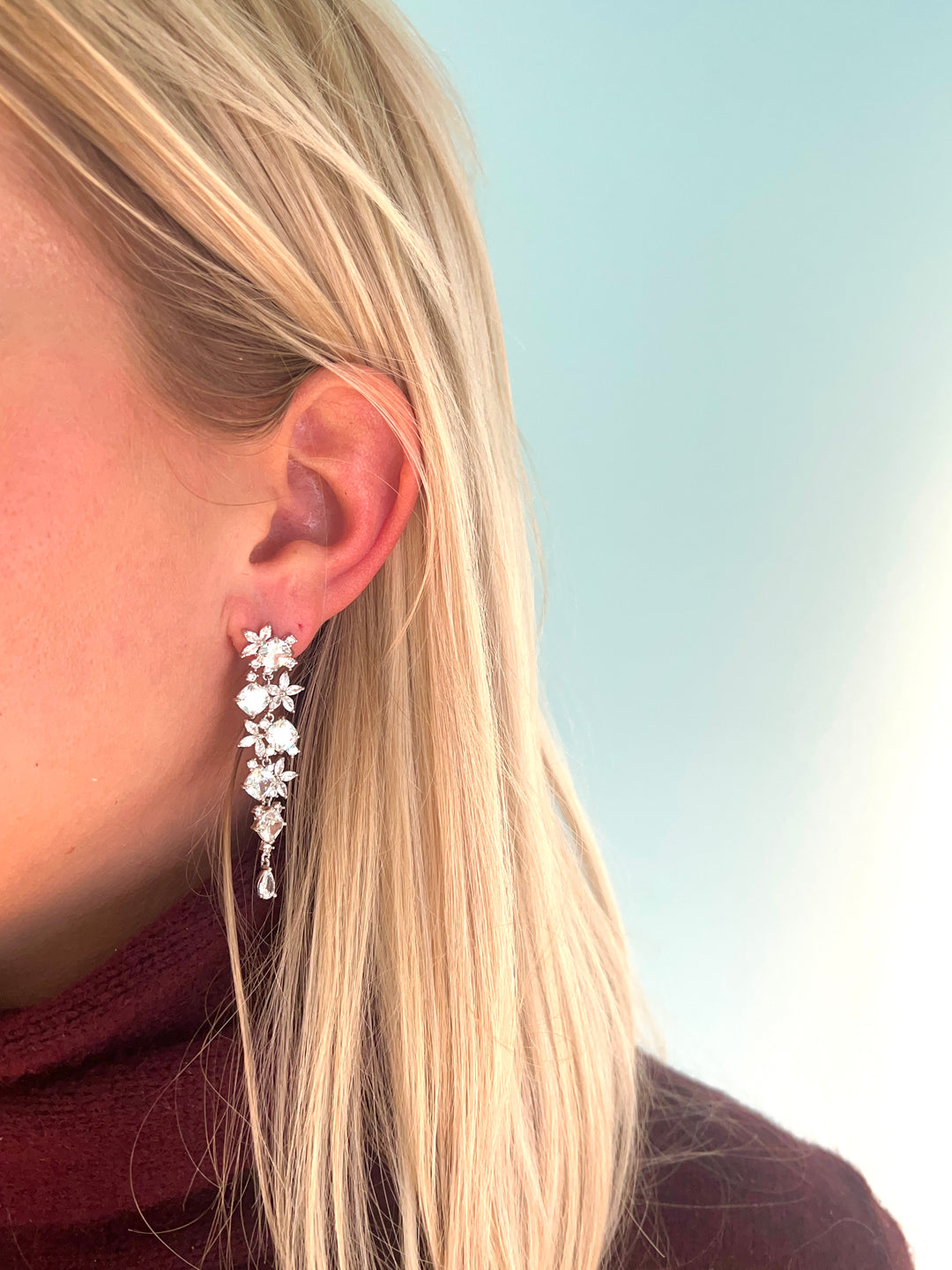 Festive Molly Silver Earrings Set