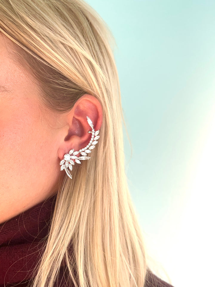 Festive Victoria Silver Earrings Set