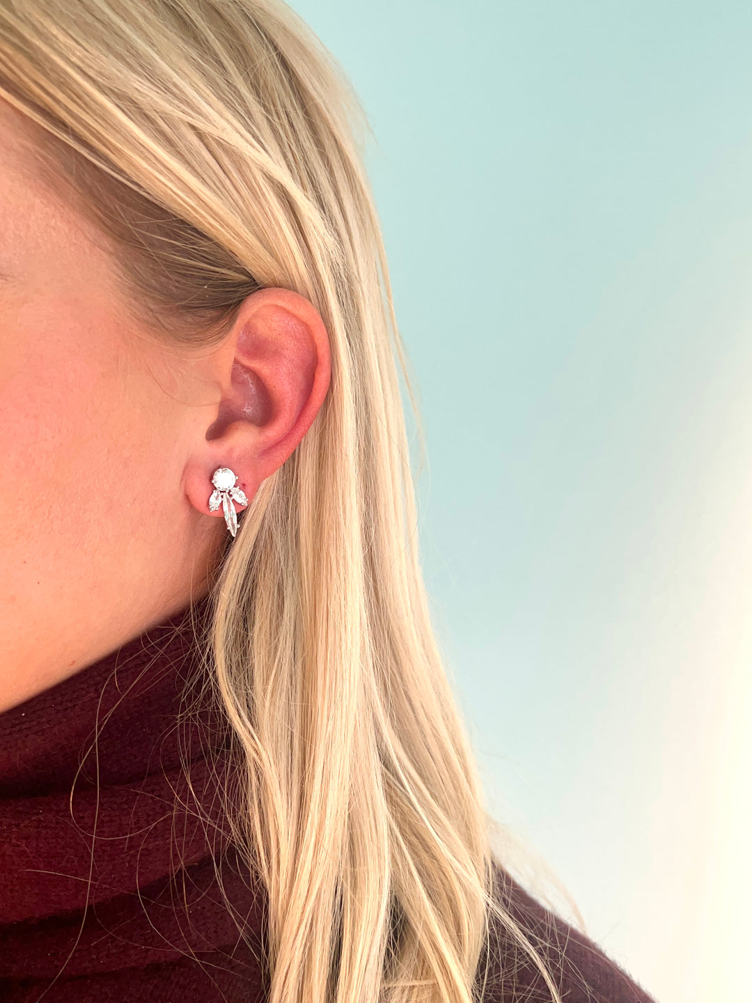 Festive Victoria Silver Earrings Set