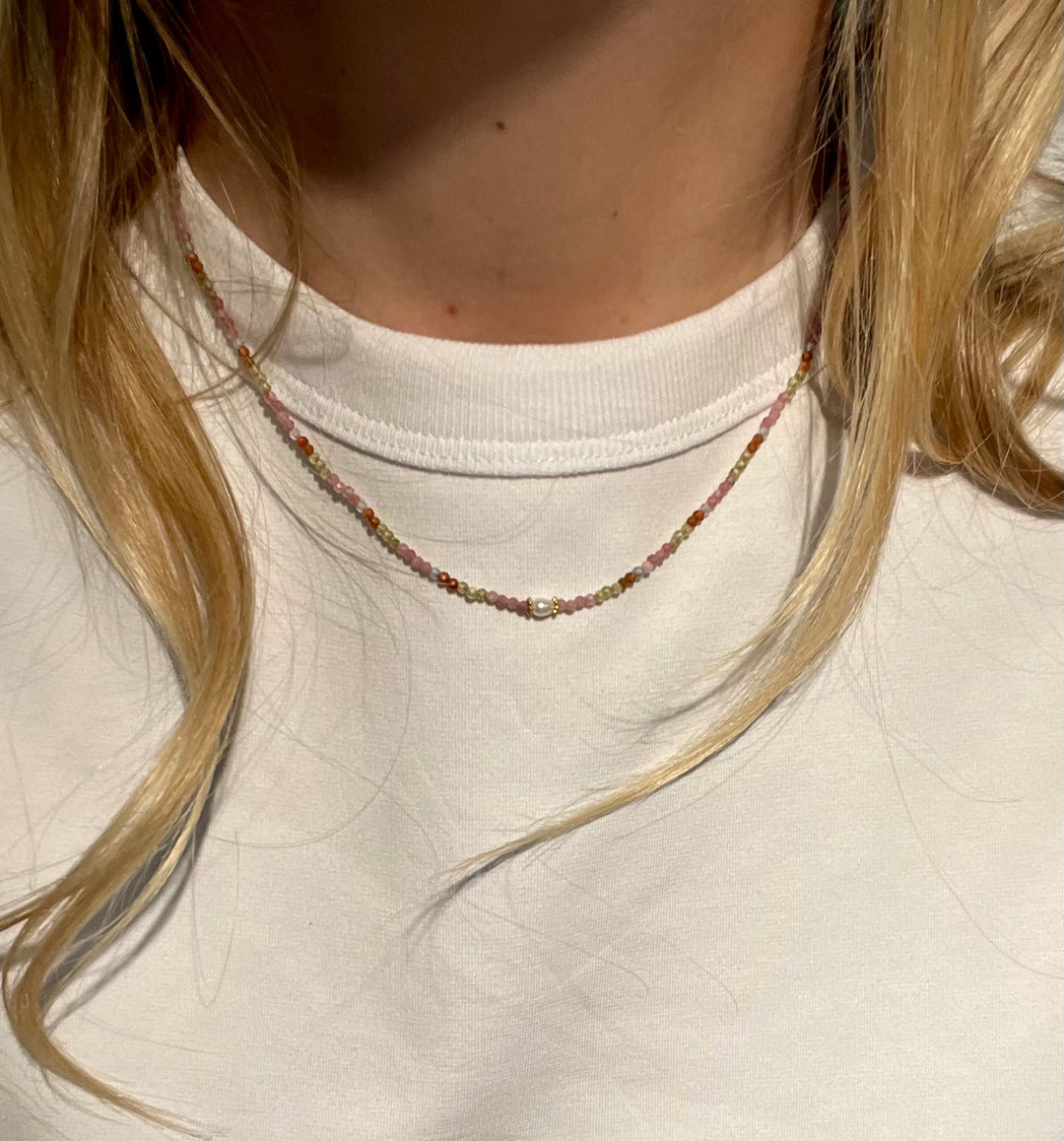 Baby Pink Multi Necklace