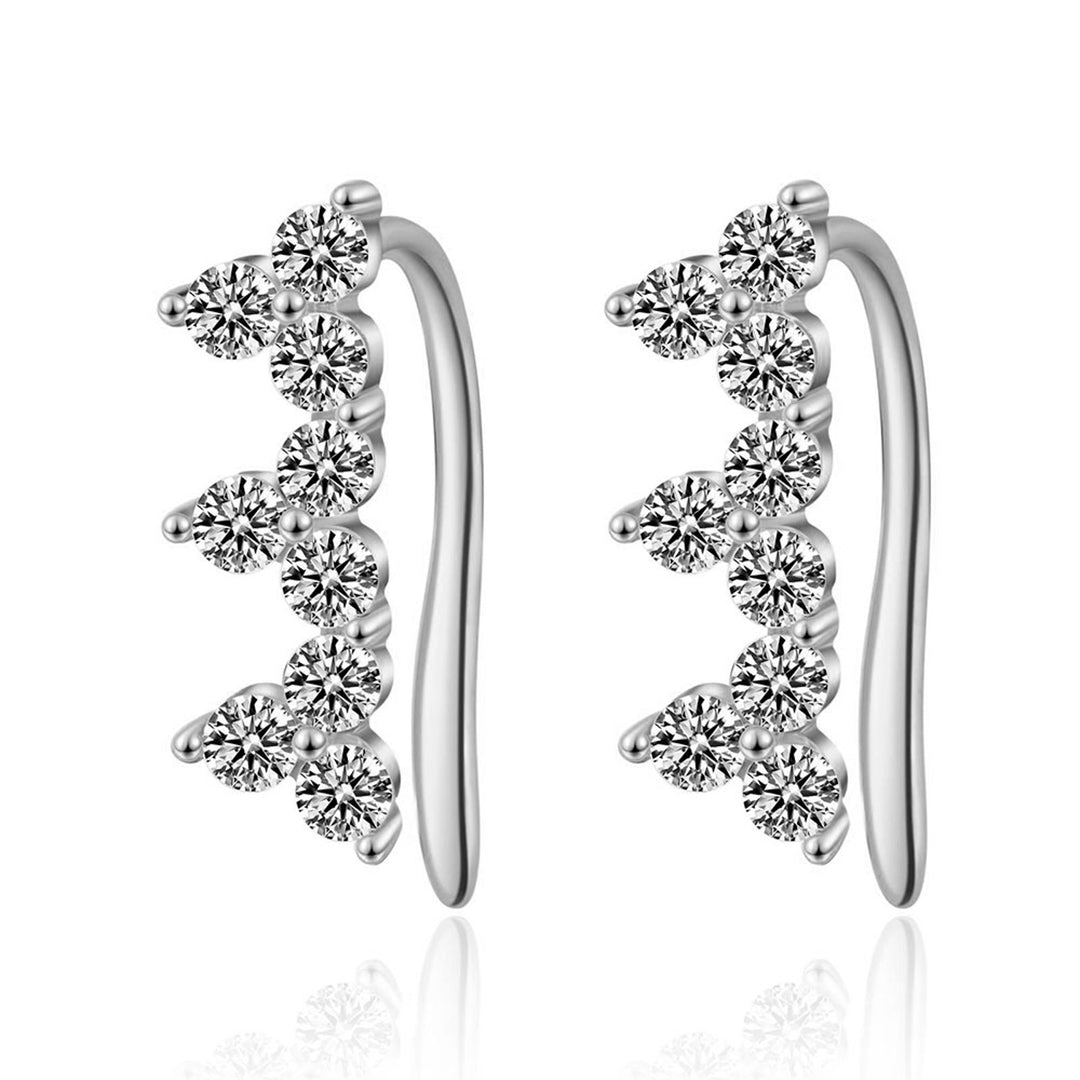 Triple Flower Earstud Silver