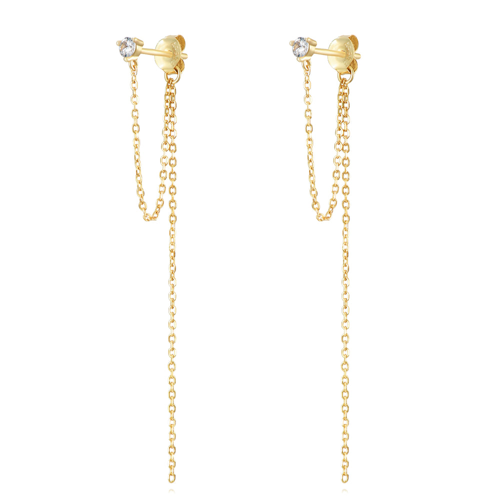Long Elegant Stud Chain