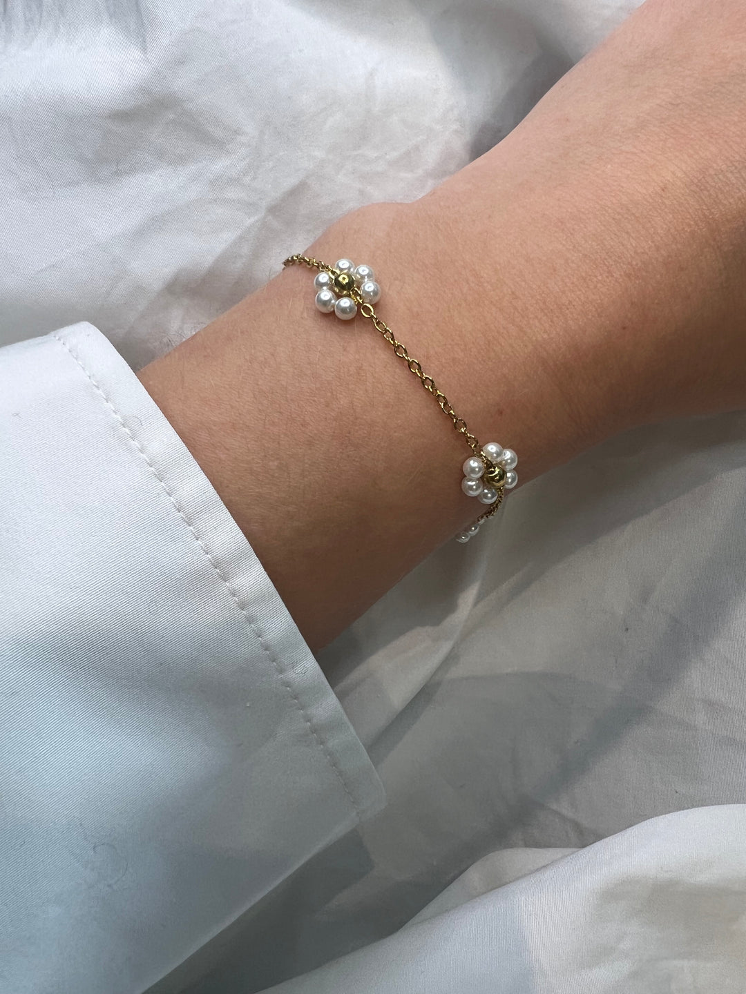 Pearl Petal Bracelet