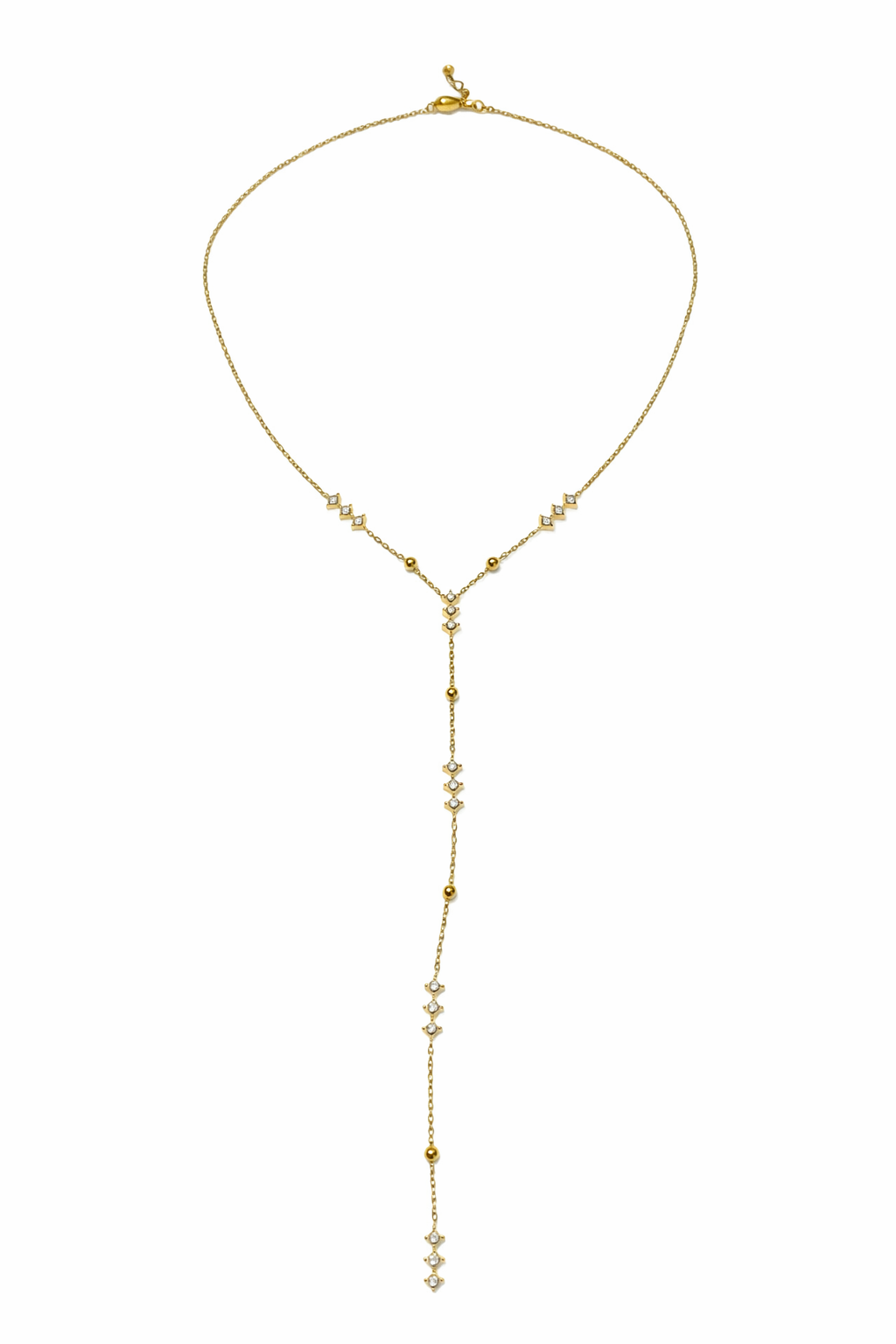 SPIKE Y DROP NECKLACE