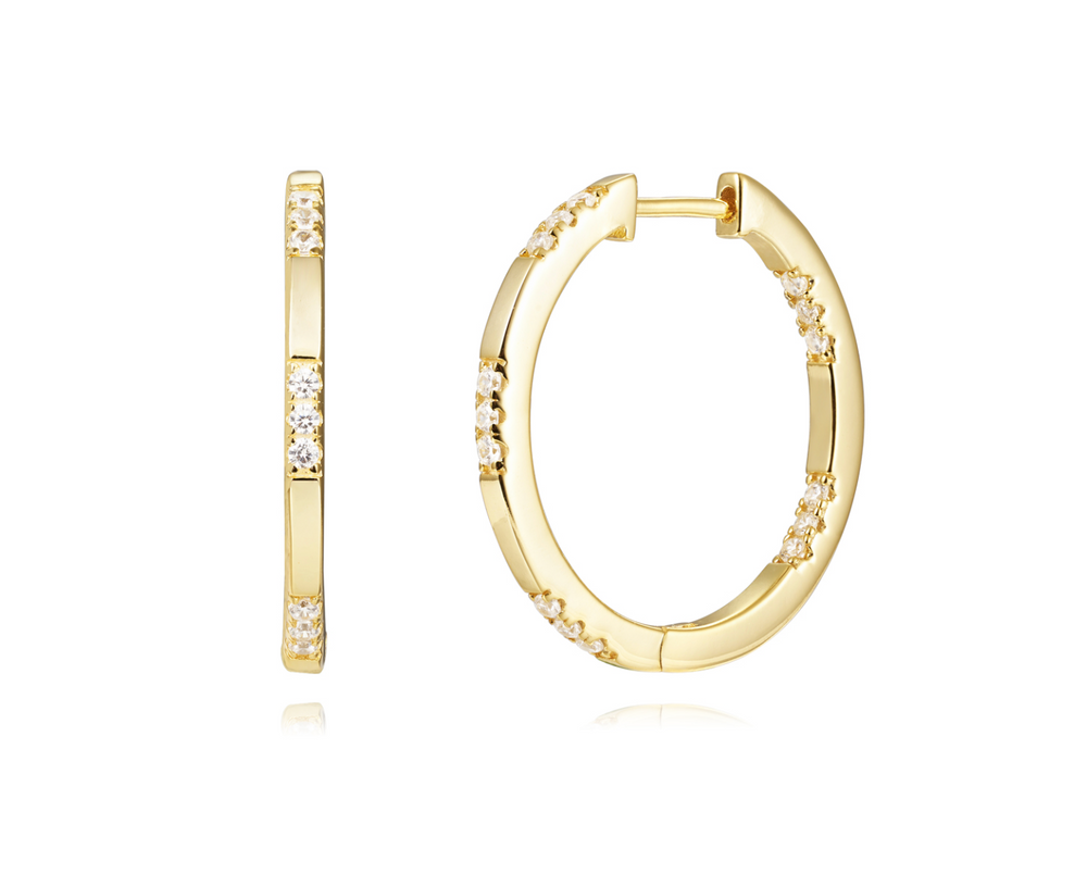 LARGE GOLD DIAMOND HOOPIE