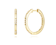 LARGE GOLD DIAMOND HOOPIE