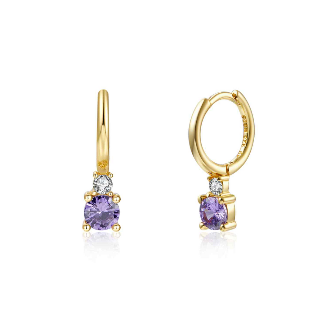 Lila Diamond Drop Earring