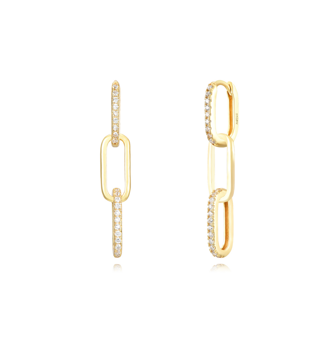 Triple Rectangle Diamond Earring