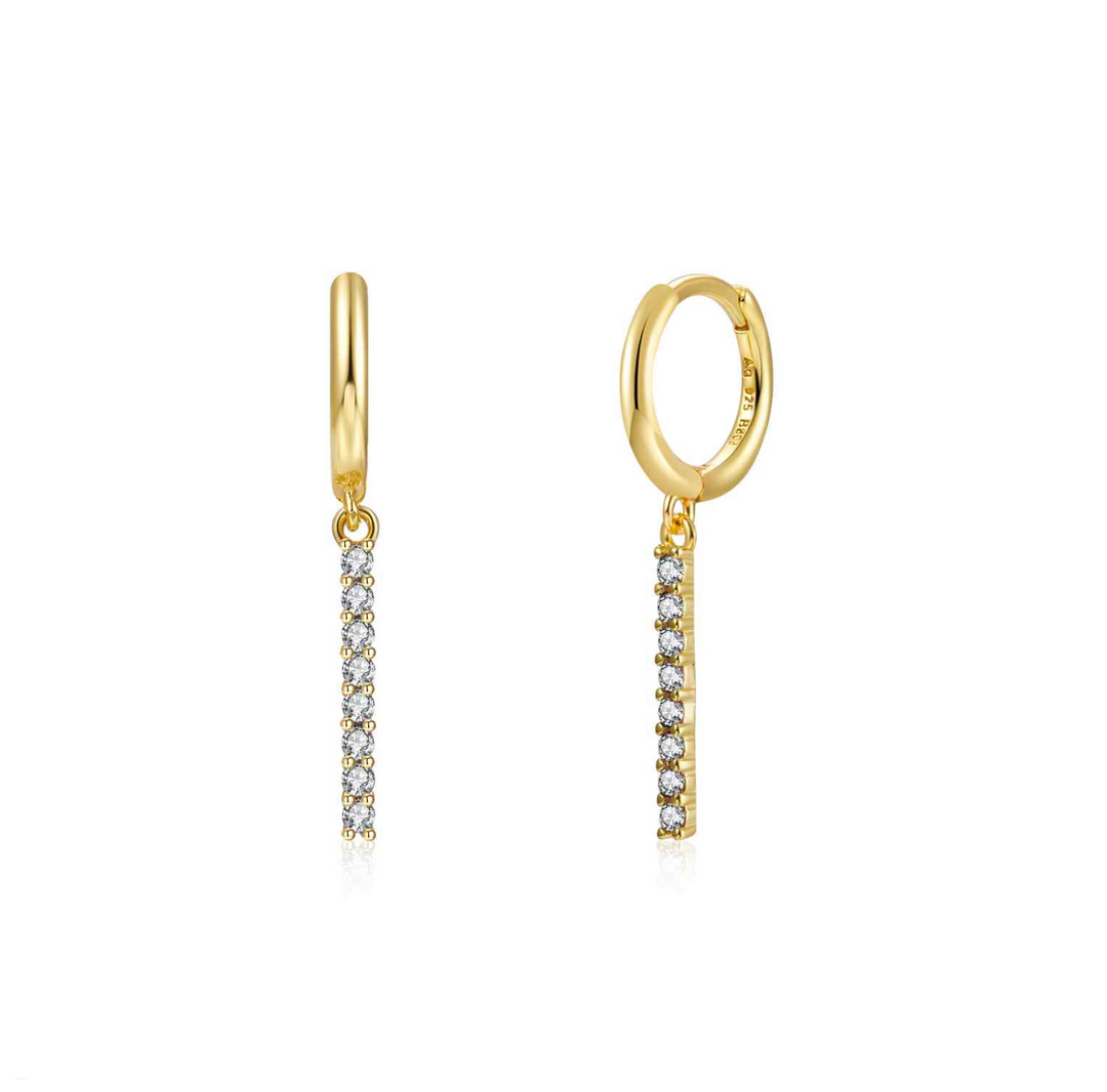 Diamond Bar Earring