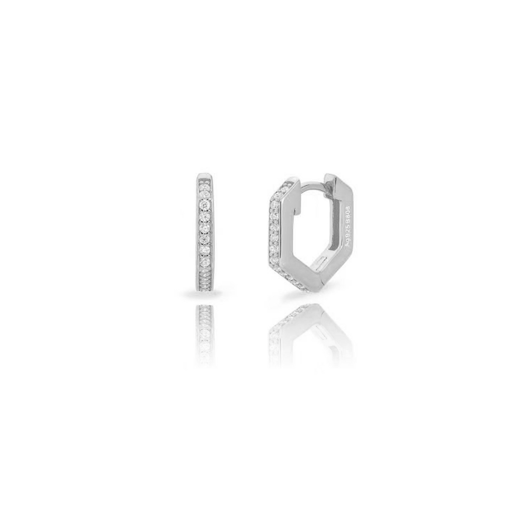 Small Hexagon Silver
