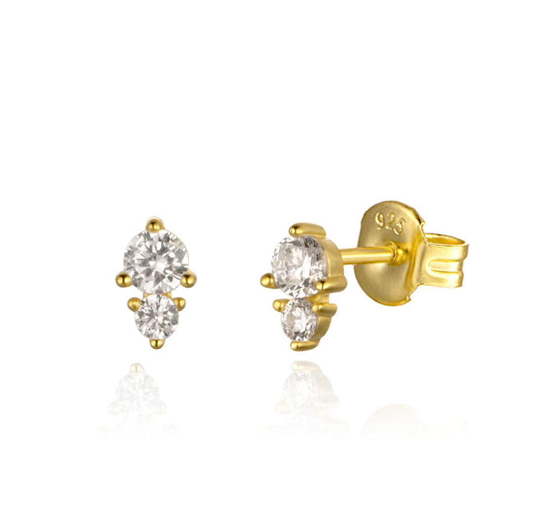 Double Diamond Earstud