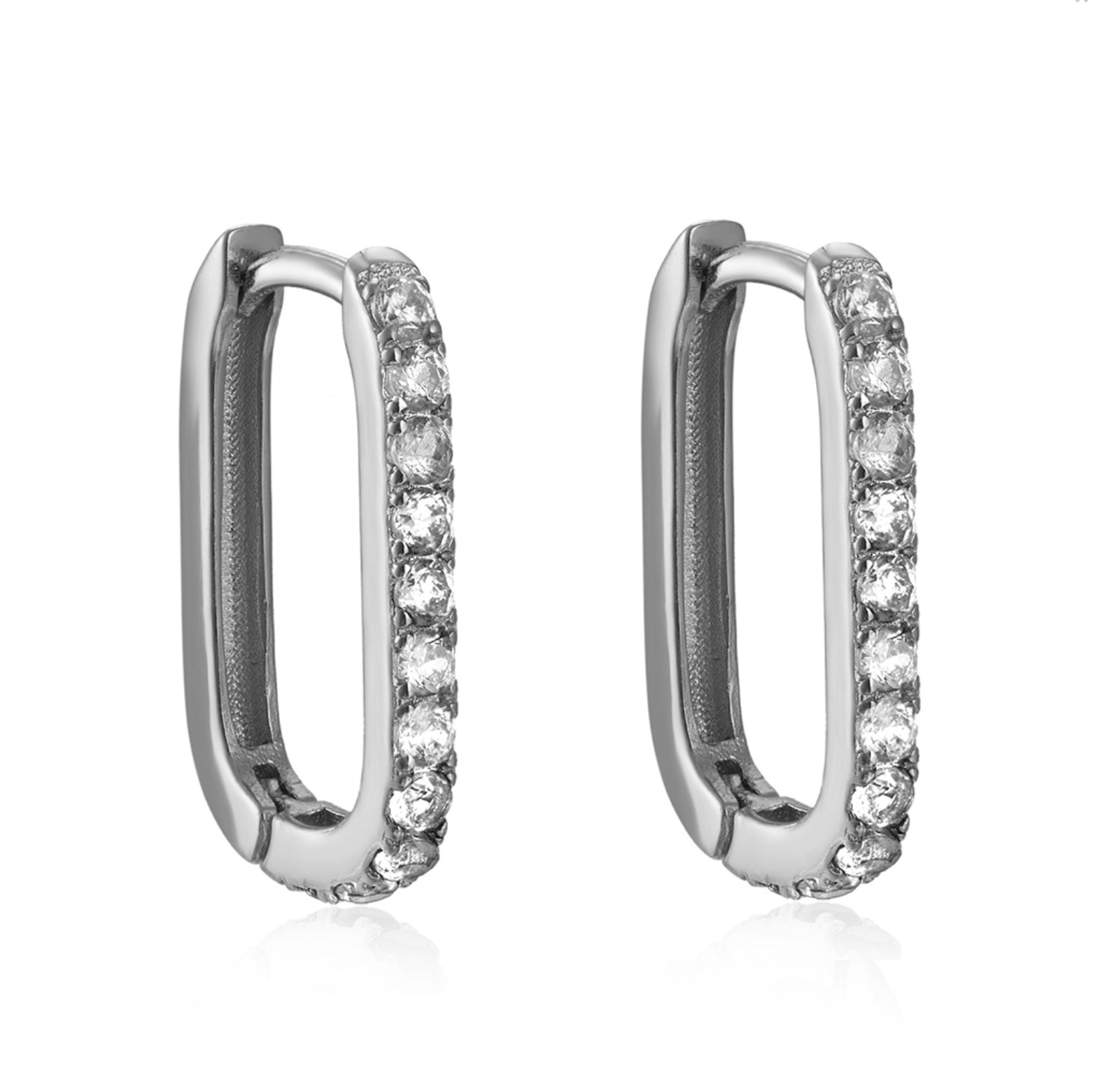 RUTH SILVER DIAMOND EARRING – June 21 Jewelry