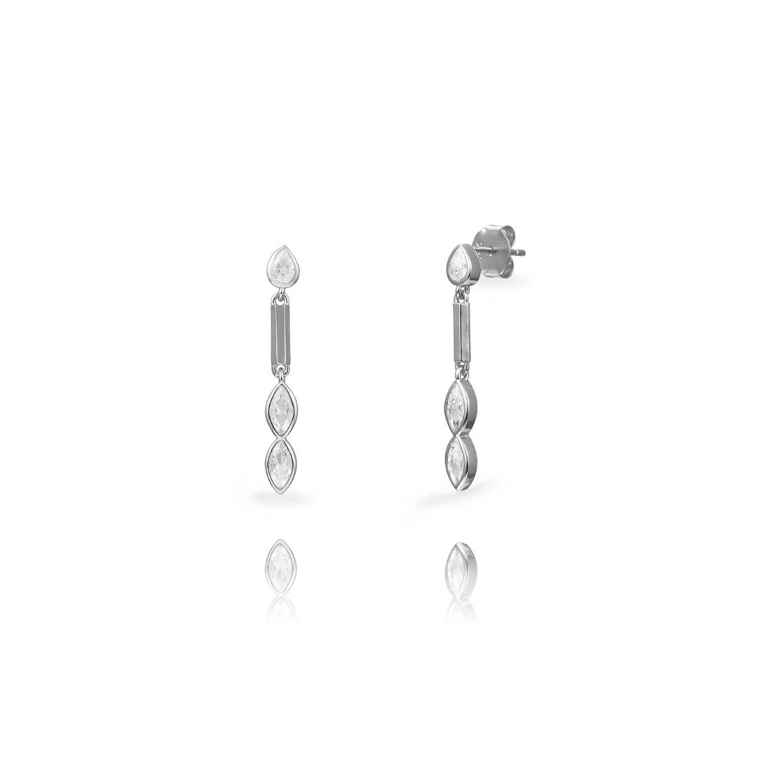 Medium Waterdrop Silver