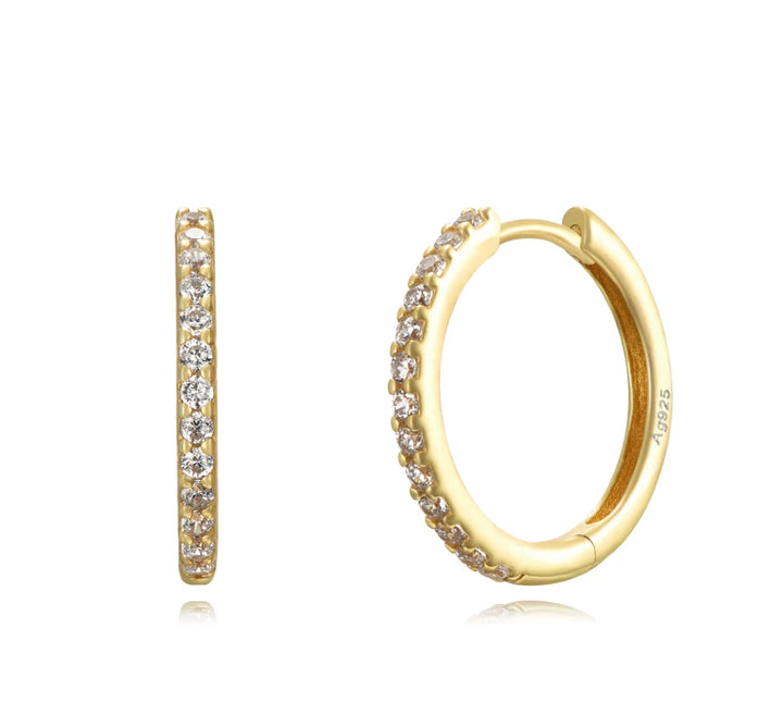 ESSENTIAL HOOP HALF DIAMOND II