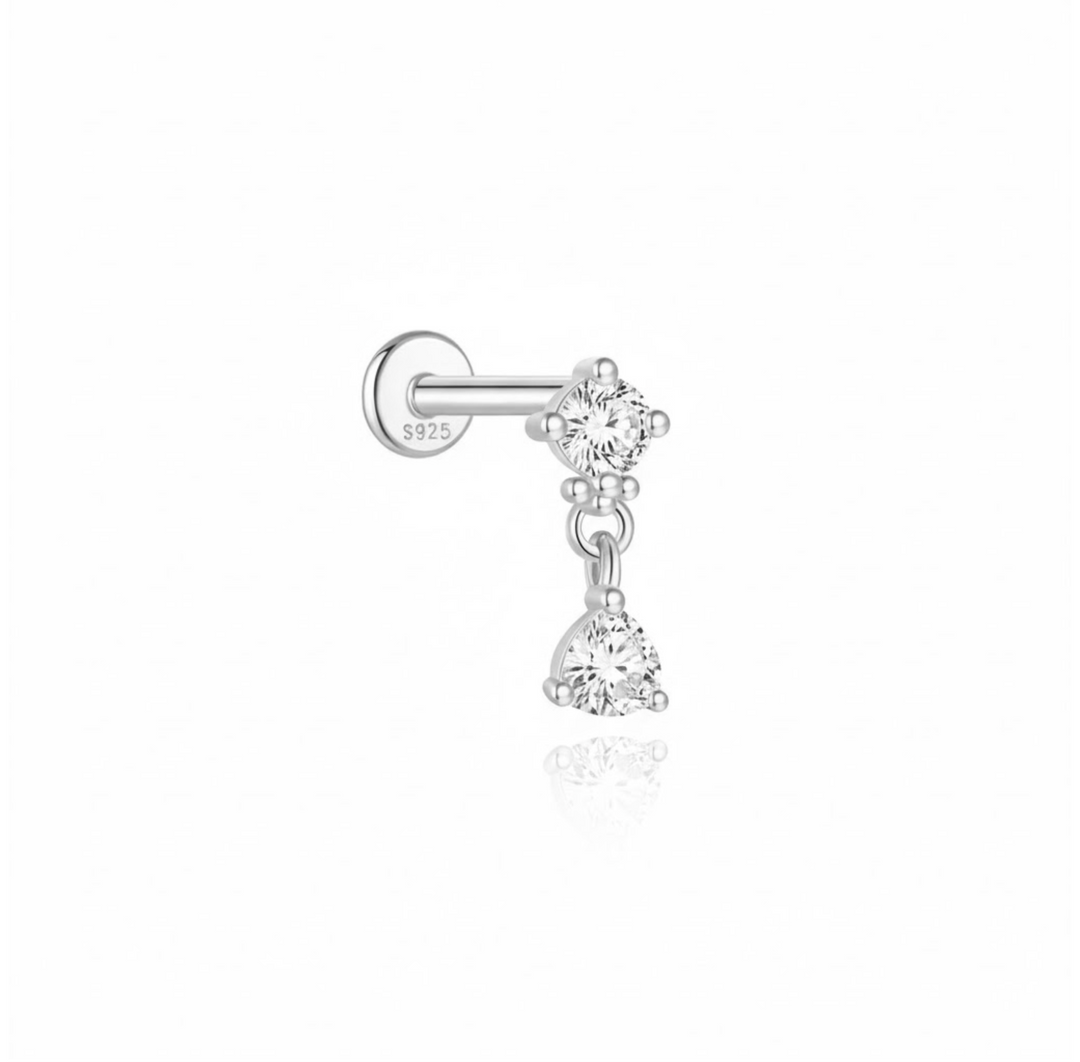 CAMILLE DROP PIERCING SILVER