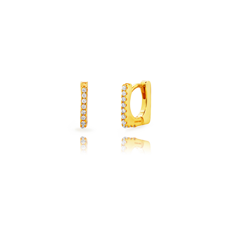 SQUARE HOOP EARRING