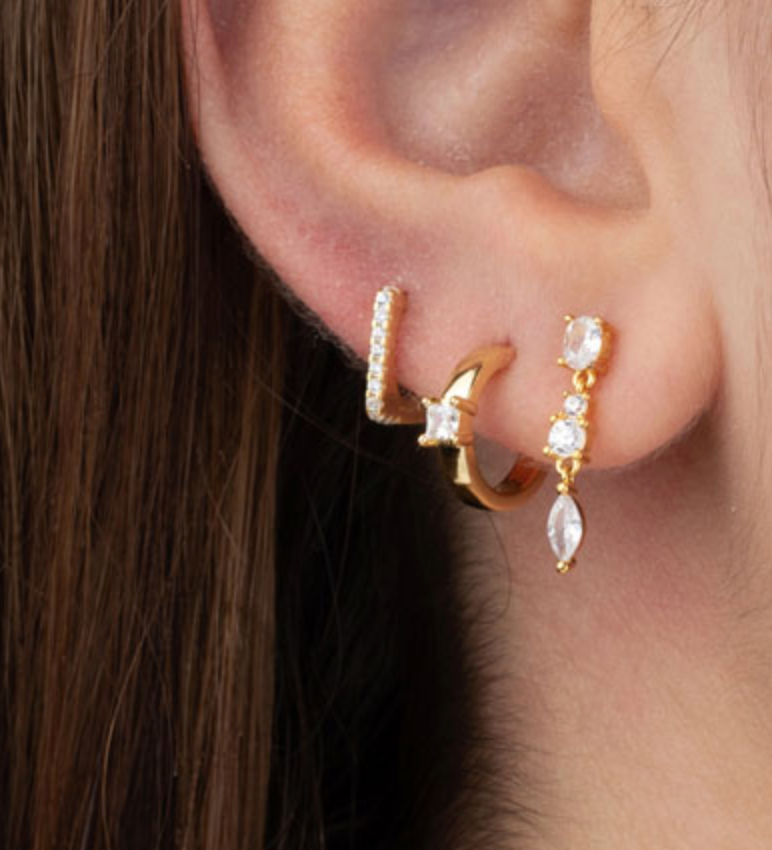 SQUARE HOOP EARRING