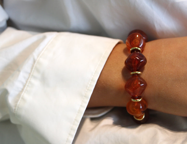 Burgundy Pearl Bracelet