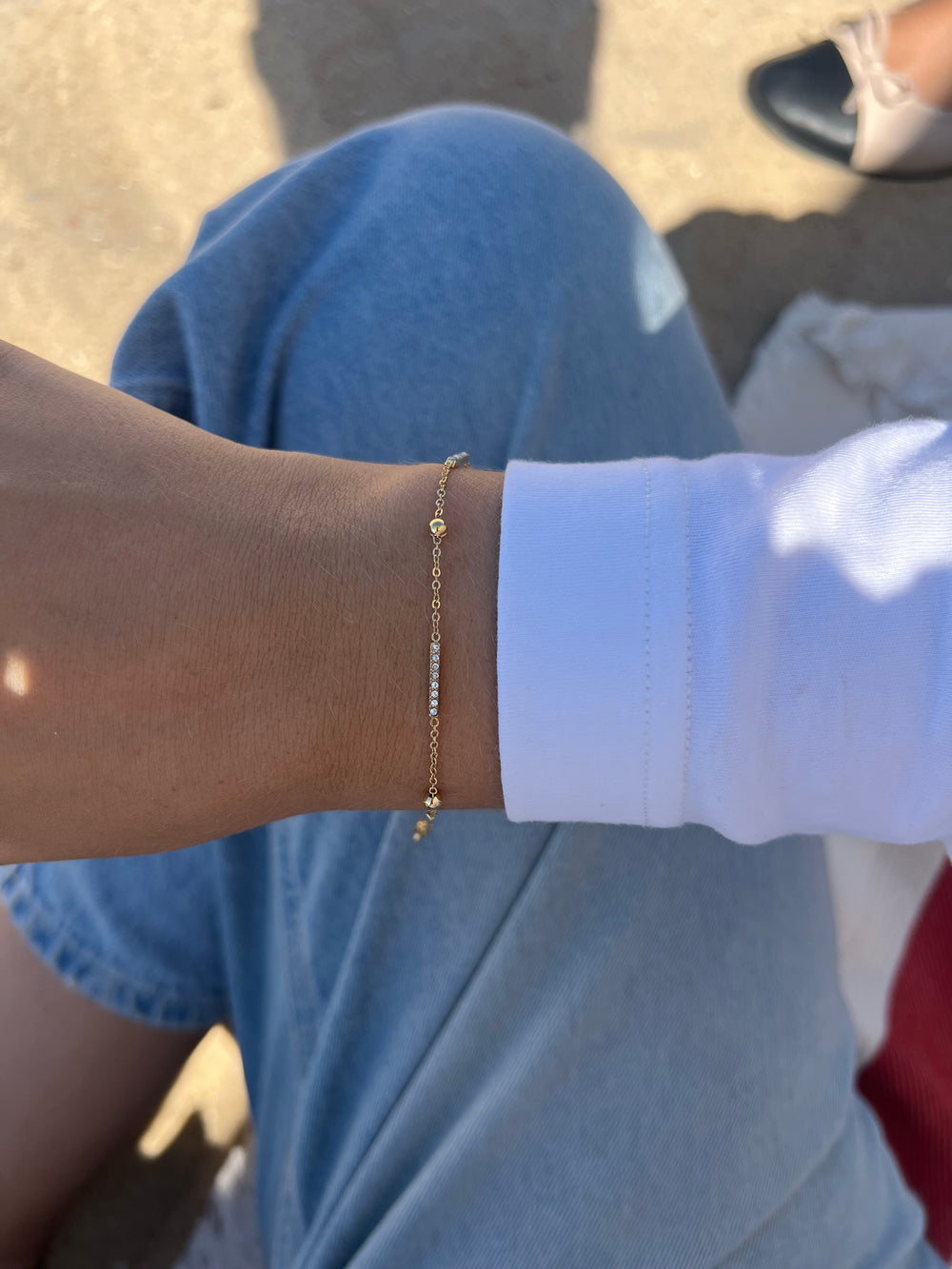 Diamond Bar Bracelet