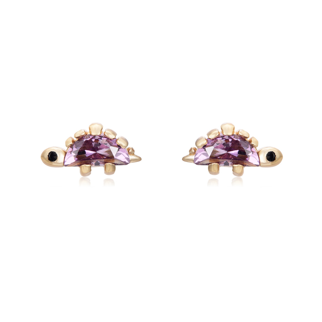 Lila Turtle Earstud