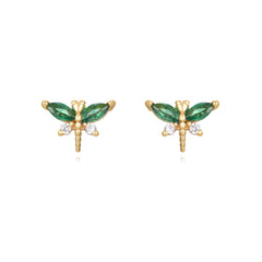 DRAGONFLY GOLD EARSTUD